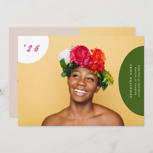 カスタム色数々の抽象芸術おもしろいテンプレート 案内状 (正面/裏面)