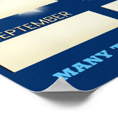 カスタム色書付け名付け従業員 ポスター (角)