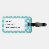 カスタム色糸球紐模様 ラゲッジタグ (裏面横)