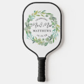 カスタム色結婚緑 ピックルボールラケット (裏面)