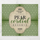 カスタム色結婚自家製ワパーソナライズされたイン スパークリングワインラベル (シングルラベル)