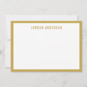 カスタム色縁どはっきりしたモダンCO ノートカード (正面)