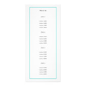 カスタム色縁ど-ティール(緑がかった色) | ラックモダンカード ラックカード (裏面)