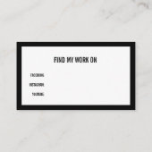 カスタム色縁ど 名刺 (裏面)