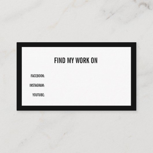 カスタム色縁ど 名刺 (裏面)