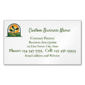 カスタム芝生景観名刺マグネット マグネット名刺 (正面)