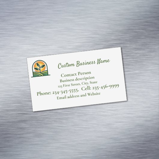 カスタム芝生景観名刺マグネット マグネット名刺 (インサイチュ)