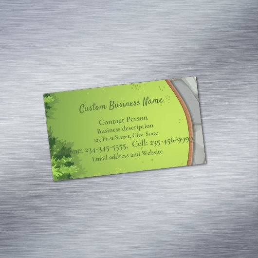 カスタム芝生景観 マグネット名刺 (インサイチュ)