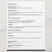 カスタム芝生気に協定型枠テンプレート チラシ (裏面)