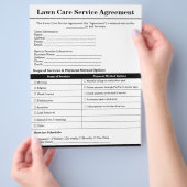 カスタム芝生気に協定型枠テンプレート チラシ (手)