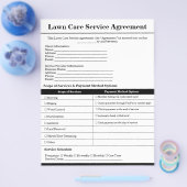 カスタム芝生気に協定型枠テンプレート チラシ (シングル)