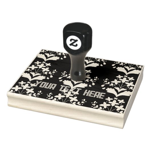 カスタム花の画像の写真文字ウッドアートスタンプ ラバースタンプ (スタンプ)