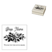 カスタム花スモールビジネスサンキューテンプレート ラバースタンプ (押印)