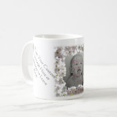 カスタム花マグホワパーソナライズされたイトフラワーズカップ コーヒーマグカップ (正面左)