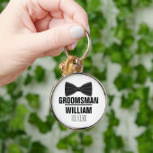 カスタム花婿介添人グロムスマ結婚ーズ キーホルダー (手)