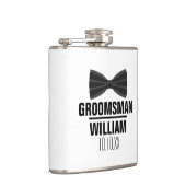 カスタム花婿介添人グロムスマ結婚ーズ フラスク (右)