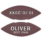 カスタム花婿介添人名の結婚日付適用領域 アメリカンフットボール (パネル)