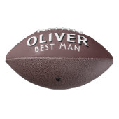 カスタム花婿介添人名の結婚日付適用領域 アメリカンフットボール (回転270)