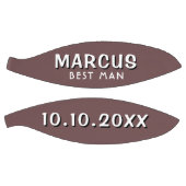 カスタム花婿介添人名の結婚日付適用領域 バスケットボール (パネル)