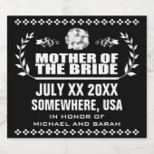 カスタム花嫁の母 ビールラベル (シングルラベル)