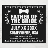 カスタム花嫁の父親 ビールラベル (シングルラベル)