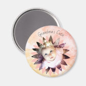 カスタム花形フォトパステル水彩 マグネット (正面/裏面)