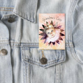 カスタム花形フォトパステル水彩 缶バッジ (インサイチュ)