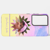 カスタム花形フォトパステル水彩 SAMSUNG GALAXYケース (左側面)