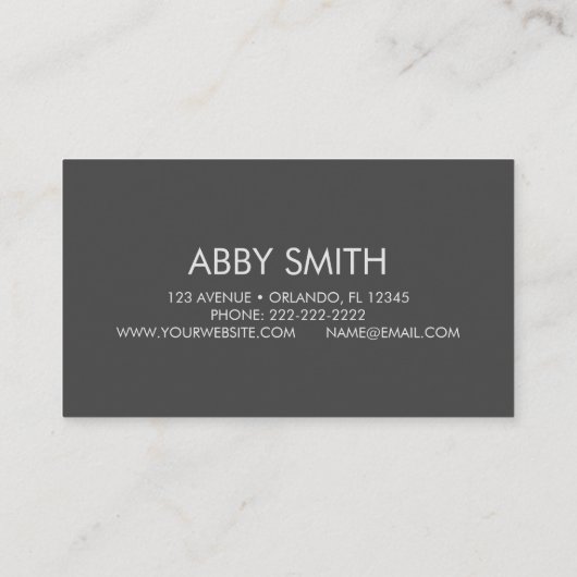 カスタム花絵画名刺 名刺 (裏面)