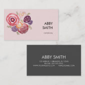 カスタム花絵画名刺 名刺 (正面/裏面)