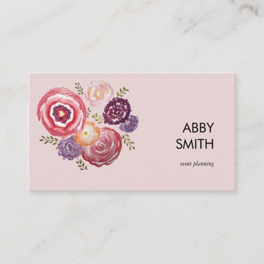 カスタム花絵画名刺 名刺 (正面)