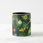 カスタム芸術的フェスティバルパーソナライズされた名・引用文 マグカップ (中央)