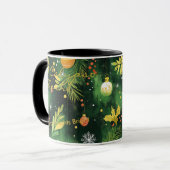 カスタム芸術的フェスティバルパーソナライズされた名・引用文 マグカップ (正面左)