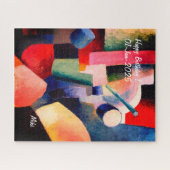 カスタム芸術的モダンカラフル抽象芸術 ジグソーパズル (横)