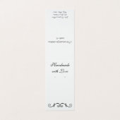 カスタム英語スクロールのテントイヤリングディスプレイカード 名刺 (外部フラット)