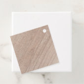 カスタム茶色のウッドボードルック空白のテンプレート フェイバータグ (インサイチュ)