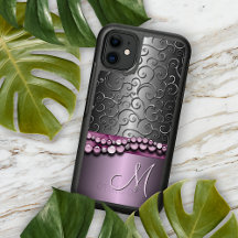 カスタム華美アンティークフェイク銀渦巻模様