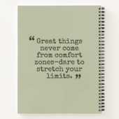 カスタム葉引用文付きノートやる気を起こさせるPC ノートブック (裏面)