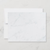 カスタム葬儀と悔やみや弔慰サンキューカード |大理石 (裏面)