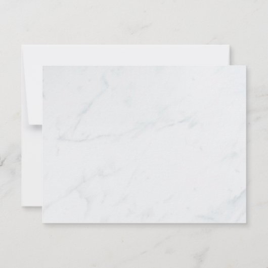 カスタム葬儀と悔やみや弔慰サンキューカード |大理石 (裏面)