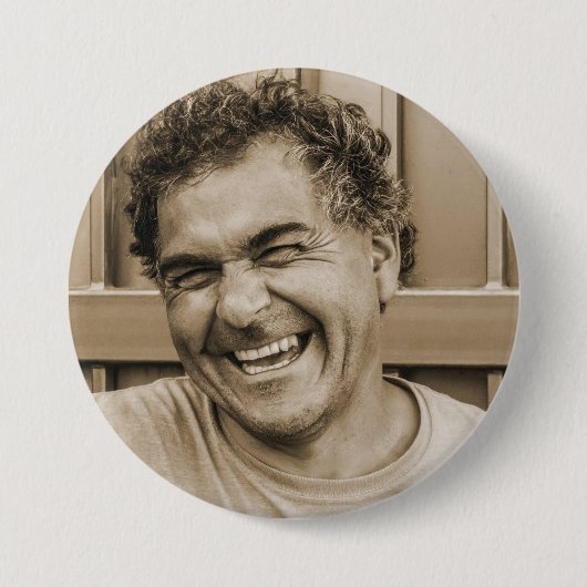 カスタム葬儀 |誕生日 |家族の写真 缶バッジ (正面)