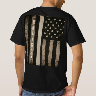 カスタム薄いホワイトラインEMS Tシャツ