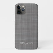 カスタム薄い中間ダークグレー色 Case-Mate iPhoneケース (裏)
