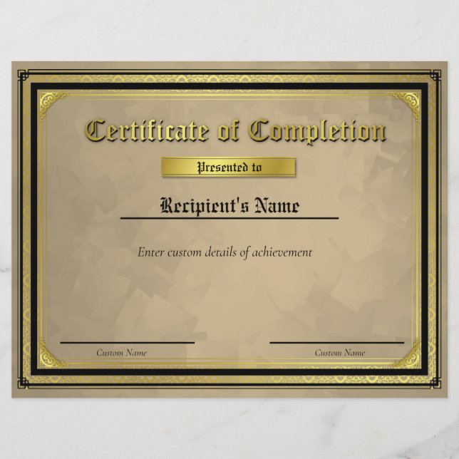 カスタム薄い青い線フラグ証明書 (正面)