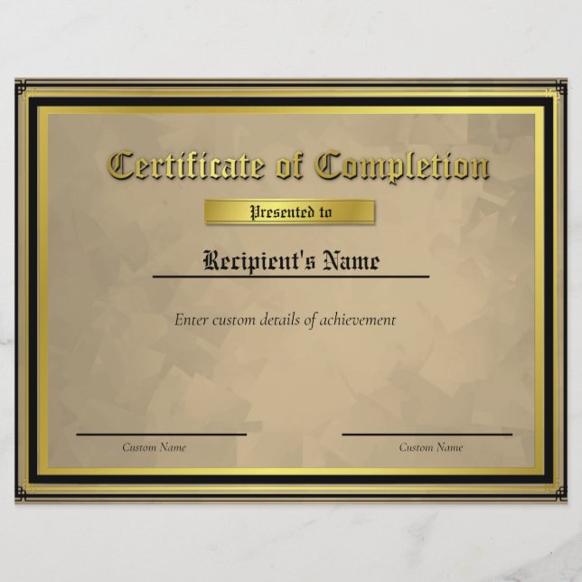 カスタム薄い青い線フラグ証明書 (正面)