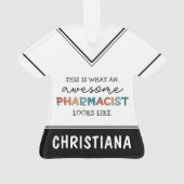 カスタム薬おもしろい素晴らし剤賜物 オーナメント (裏面)