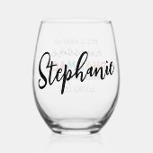 カスタム薬局マネージ素晴らしャ ステムなしワイングラス (裏面)