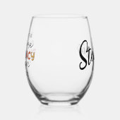 カスタム薬局マネージ素晴らしャ ステムなしワイングラス (左)