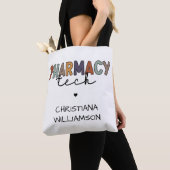 カスタム薬局技術レトロ薬局技術者 トートバッグ (クローズアップ)