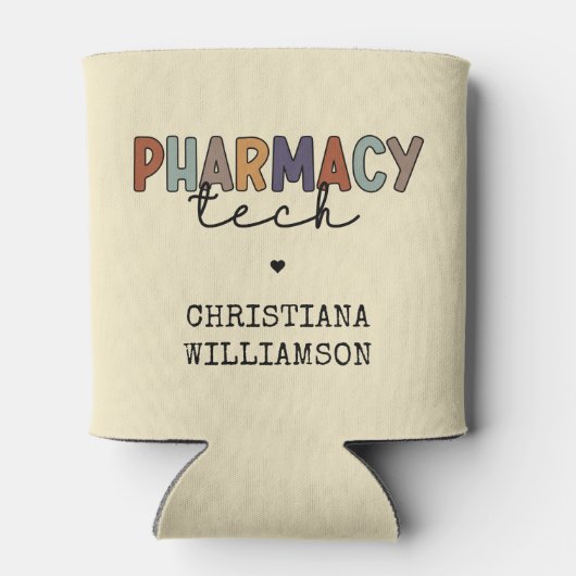 カスタム薬局技術レトロ薬局技術者 缶クーラー (裏面)